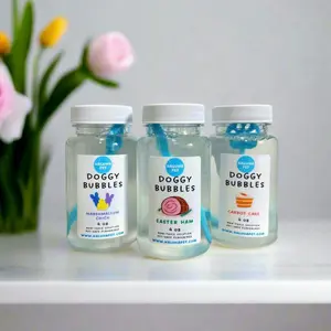 Easter Non-Toxic Dog Bubbles Trio Pack | Easter Ham, Marshmallow Chick, Carrot Cake