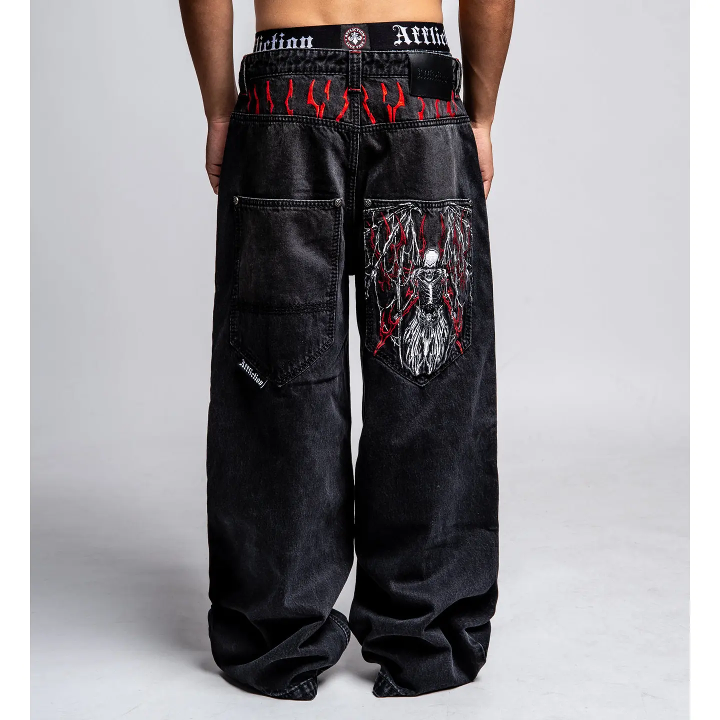 Affliction Extra Wide Rise From Darkness Denim Jean