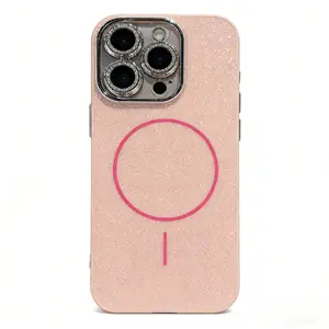 New Glitter Phone Case for iPhone 17, Slim Magnetic Design, Full Camera Protection for iPhone 16 / 15 Pro Max / 14, Hard Cover