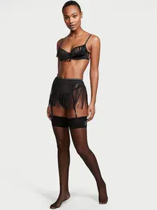 Victoria's Secret Crystal Logo Thigh Highs