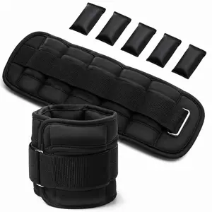 Adjustable Ankle Weights Set, 1 Pair (10 lbs) Removable Sandbag Leg Weights, Neoprene Ankle Weights for Walking, Running, Pilates, Yoga and Home Workout
