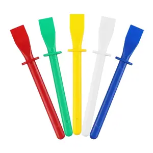 5Pcs Colored Plastic Smear Spreaders Mini Glue Sticks Easy Clean Glue Scrapers for Handmade DIY Art Leather Craft Woodworking Projects