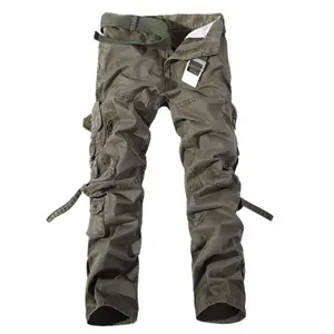Men's Desert Storm Cotton Cargo Utility Pants with Straps