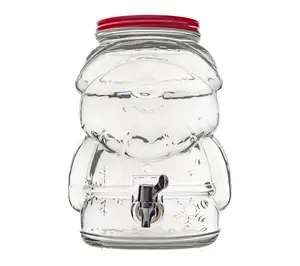 10 Strawberry Street Glass Santa Drink Dispenser 10 Strawberry Street Glass Santa Drink Dispenser