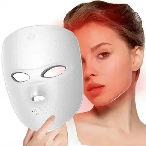 2026 New Face Mask Beauty Device with 7 Color Light Therapy, LED Skin Rejuvenation Tool, Ideal Gift for Holidays, Facial Care Instrument