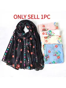 2025 New Cotton Linen Scarf for Women Wavy Print Long Lightweight Shawl UV Protection Beach Vacation Travel Accessory Soft Breathable All Season Wrap