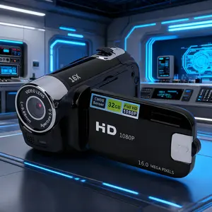 Latest Portable Digital Camera, HD Digital Camera, 6.1cm 180° Flip Screen Anti-Shake Dv Camcorder, Suitable for Students, Teens, Beginners, Cmos Sensor