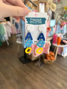 ABC Clay Dangle Earring
