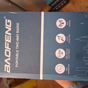 Baofeng Radio 5RH Handheld Walkie Talkie, Long-Range Two-Way Radio with NOAA Weather Receiver, Rechargeable, Copy-Frequency Function with 999 CH