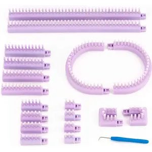 Adjustable Multi-Knit Loom, snap in parts, small and large gauge