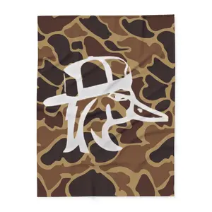 Duck Velvet Blankets Military Camouflage Decor Multifunction Soft Office Bedding Blankets Plush Thin Quilt