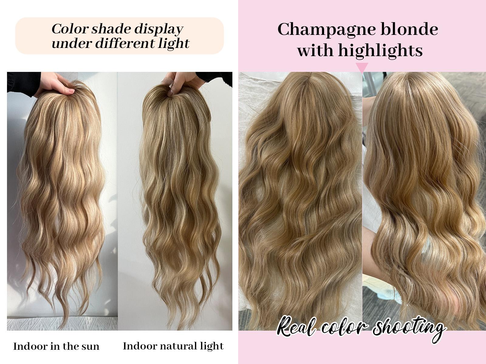 PANEWAY 20 Inch Wavy Synthetic Hair Topper with Bangs – Lightweight Clip-In for Thinning Hair, Natural Volume & Daily Confidence Boost (100% Premium Kanekalon)