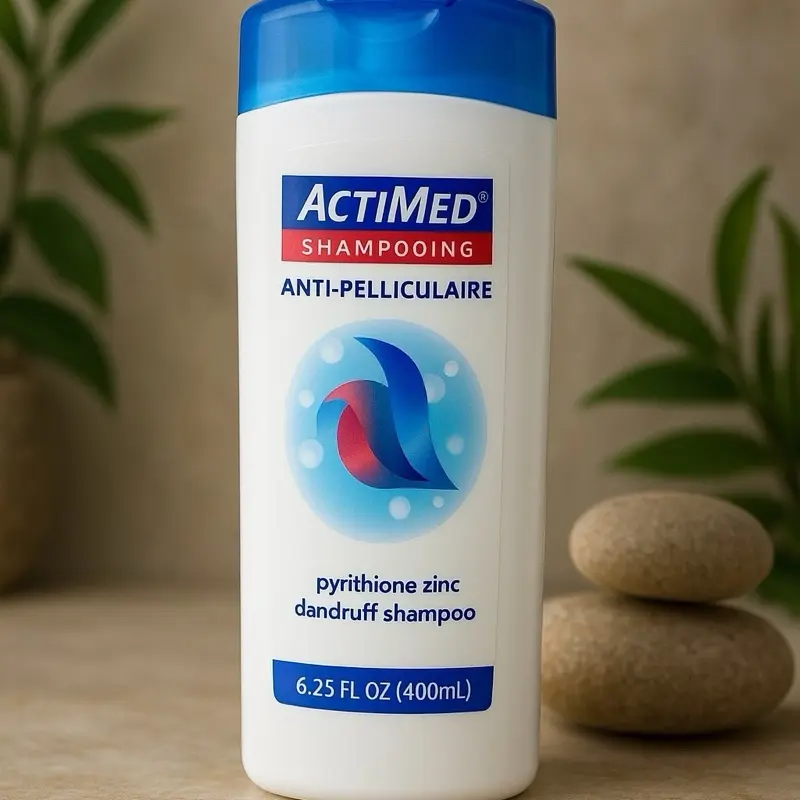 ACTIMED Anti-Pelliculaire Shampooing 6.25 FL OZ 400mL Pyrithione Zinc Dandruff Shampoo for Hair Care