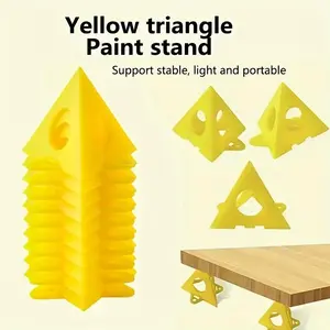 10pcs Triangular Paint Pads Feet - Sturdy Mini Painting Stands Tool for Woodworking, Carpenter Woodworking Accessories - Compact, Space-Saving, and Adjustable Design for Easy Painting and Coating