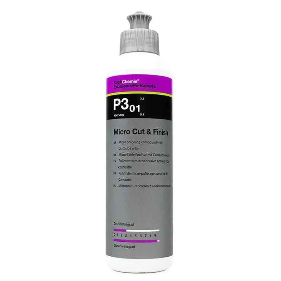 Koch Chemie P3 01 Cutting Polish, Micro Cut & Surface Finish Car Paint Care Product, 250ml