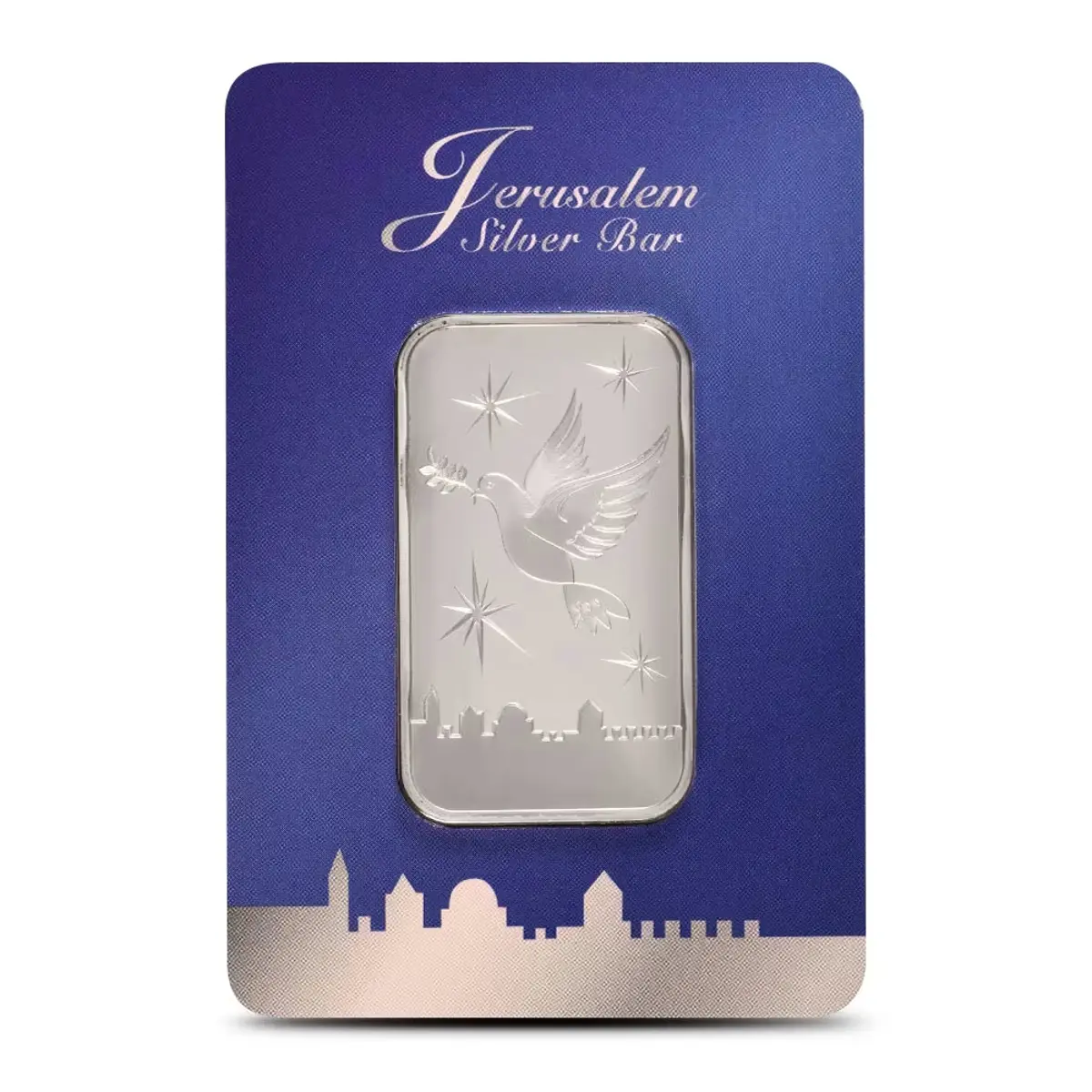 Holy Land Mint Dove Of Peace 1 oz Silver Bar - In New Assay