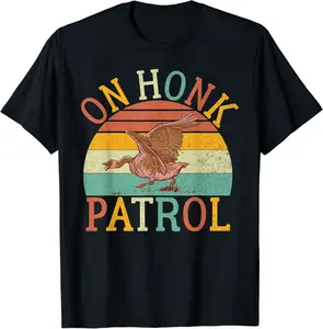 On Honk Patrol Goose T-Shirt - Terrancecar Shop 26B0CVFNFCDD