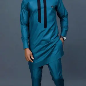 Two-piece Set Men's Striped Print Split Hem Shirt & Elastic Waist Pocket Pants Set, Regular Fit Casual Fashion Cozy Breathable Two-piece Set for Daily Outdoor Wear, Men Clothes for All Seasons, Menswear, Fall outfit