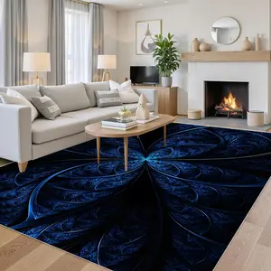 Creative Design Area Rug, Contemporary Rugs, Rectangle Home Decor Floor Mat, Non-slip Soft Floor Carpet, Decorative Rugs for Home Living Room Bedroom
