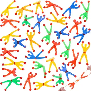 Shindel 50PCS Stretchy Wall Climbers, Climbing Man Sticky Toy Set Fidget Toys Party Favors for Kids 3+, Valentines Day Gifts for Kids Goodie Bag Stuffers Fillers, Classroom School Exchange Prize