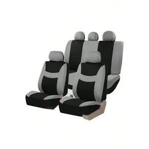 Universal 5-Seat Car Seat Cover With 2mm Sponge, Four Seasons Available, Multiple Colors Optional,Car Seat Cover Full Set