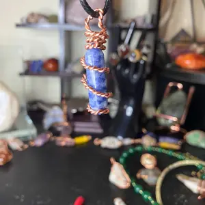 Sodalite Crystal Necklace