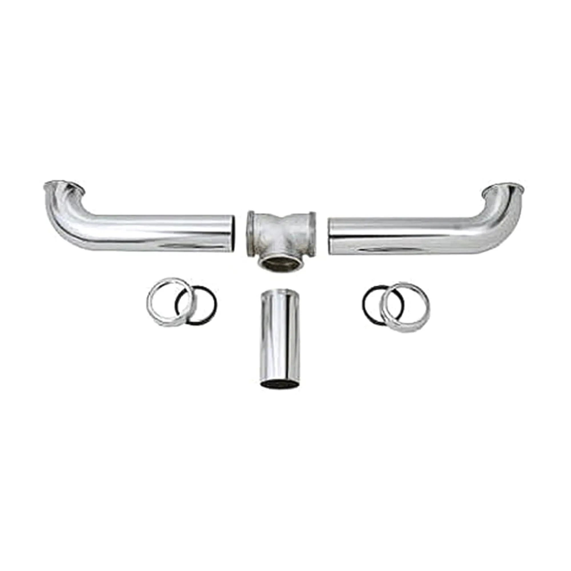Master Plumber 2 Bowl Center Outlet Drain with Chrome Plated Brass for Sinks Master Plumber 2 Bowl Center Outlet Drain with Chrome Plated Brass for Sinks