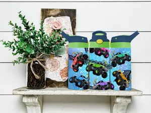 Monster Trucks Kids Water Bottle