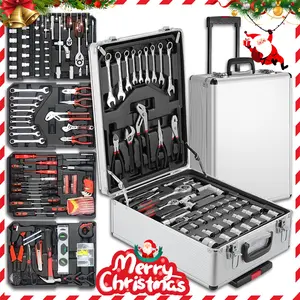 187PCS Large Capacity Metal Hand Toolbox, The Ultimate Home Repair Master Set - Comprehensive Toolbox, With 4 Drawers, General Household Toolkit, Simple And Durable, Auto Repair Repair Tools, No Assembly Required