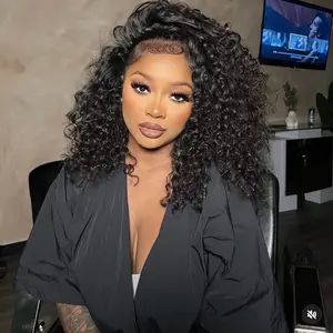 Raw Burmese Curly Quick Weave Glueless Flip Over Half Wig Beginner Friendly Invisible Hairline 3in1 Half Removable Protective Style