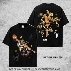 Vintage Reggie Miller Graphic Tee For Pacers Nation. Reggie 31 Pacers Basketball Streetwear Shirt, Oversized Unisex Fan Tee Gift for Men & Women