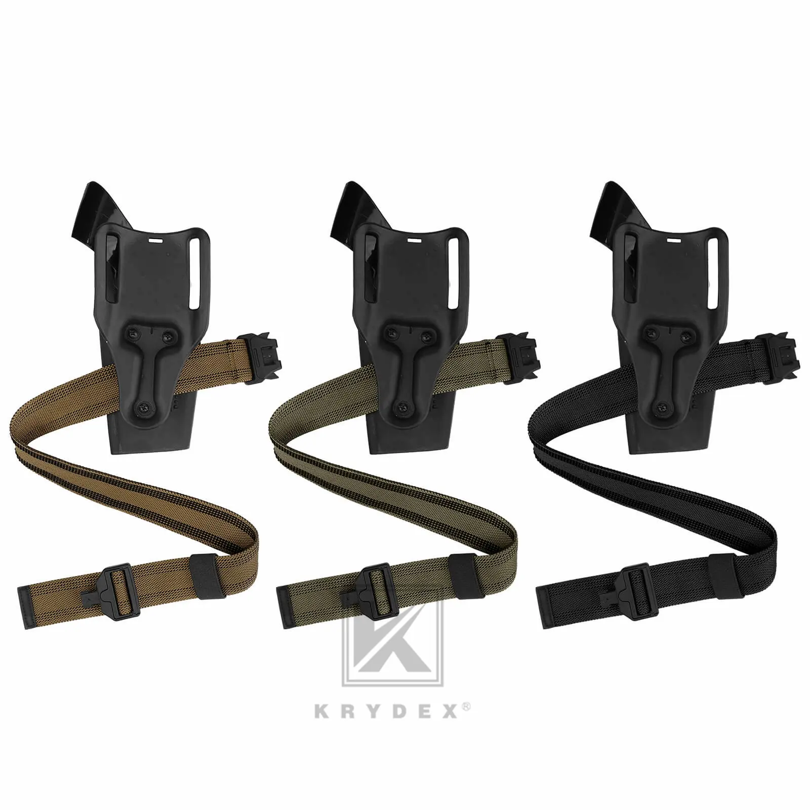 KRYDEX Tactical Leg Strap Tactical Accessories - 1.5" Width Elastic Band, Magnet Quick Release, Fully Adjustable Hypalon Binding for Drop Holster, Outdoor, Magnetic, Ranger, Fast On/Off, Built For Drop Holster Carry, Buckle, Durable Workmanship