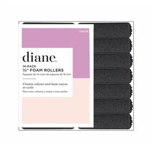 Diane Black Foam Rollers 5/8" 14 Pack #D1917B
