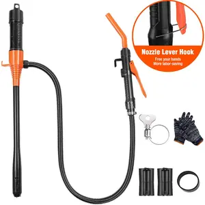 Portable Fuel Transfer Pump with 47" Hose-High Flow Hand Fuel Pump, Battery Powered Siphon Pump for Gasoline Mechanical Fuel Pumps Universal Fit for Gasoline, Vehicles, Fuel,Water Transfer