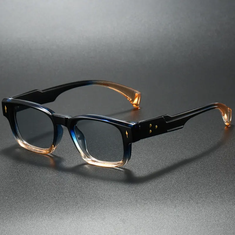 Men's Fashion Eyeglasses Frame, Square Frame Glasses, Classic Style Arrow Design, Trendy Rivet Decoration, Vintage Look, New Arrival, Stylish Eyeewear, Square Frames Eyeglass, Square Frame Eyewear, Casual Stylish Glasses, Fashion Accessory Eyewear