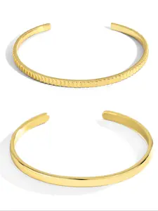 Women's Minimalist Plain Color C-shaped Cuff Bangles, Open Bangle Bracelets, Trendy All-match & Exquisite Jewelry for Birthday Gift