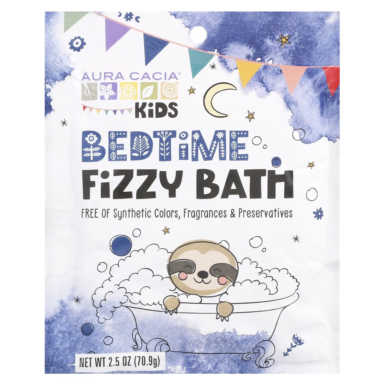 Aura Cacia Kids, Bedtime Fizzy Bath, 2.5 oz (70.9 g) Aura Cacia Kids, Bedtime Fizzy Bath, 2.5 oz (70.9 g)