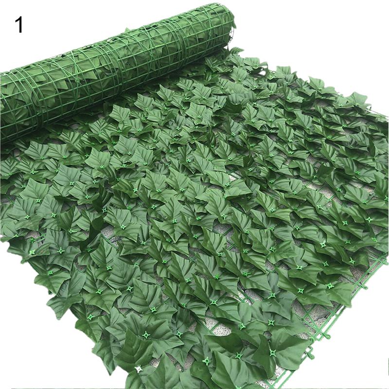 Artificial Green Leaf Durable, Non-Fade, Artificial Fence Leaf UV Protection Minimalist Eco-friendly Backyard Outdoor Simulation Fence Grass Party Decor