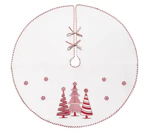 Peppermint Forest Tree Skirt by Valerie