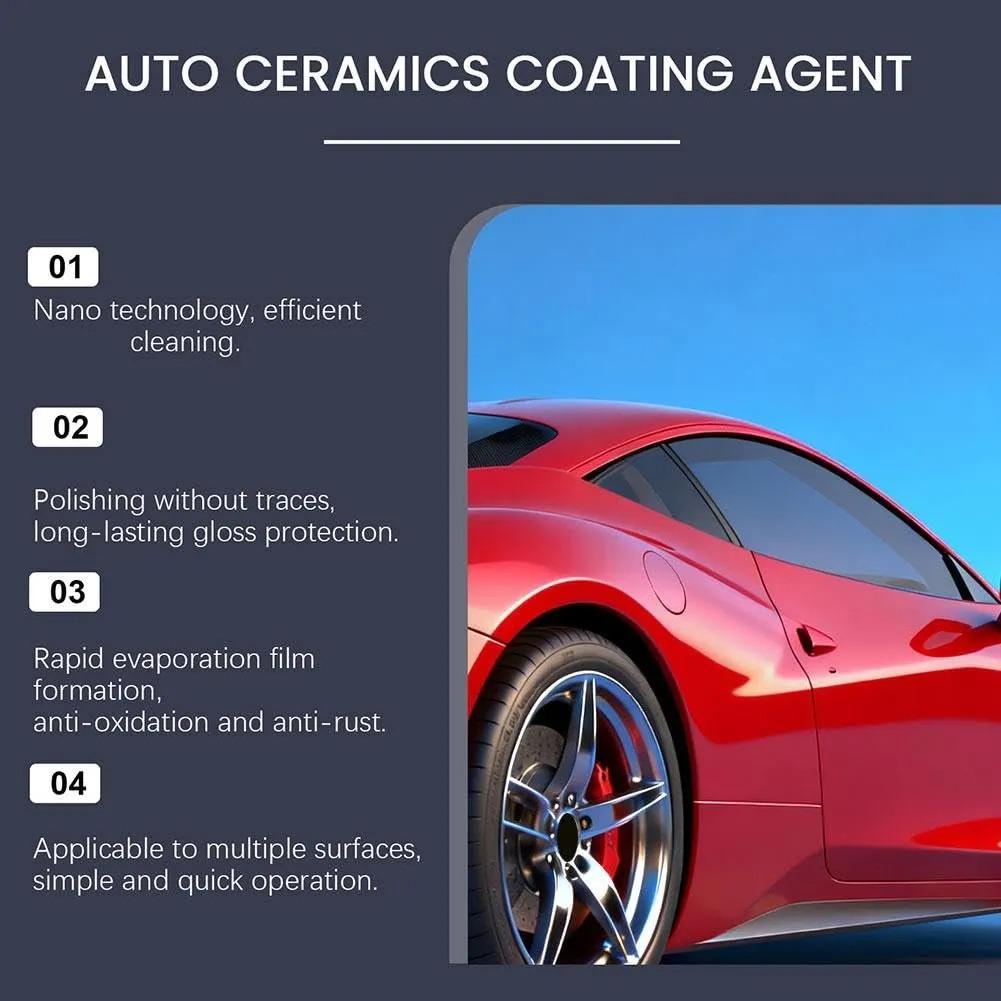 Auto Ceramic Coating Spray – Quick Shine & Long-Lasting Paint Protection for Cars | Easy DIY Car Care for Auto Repair, Garage Detailing & Outdoor Maintenance | Hydrophobic Gloss Coating for Car Paint, SUV, Truck
