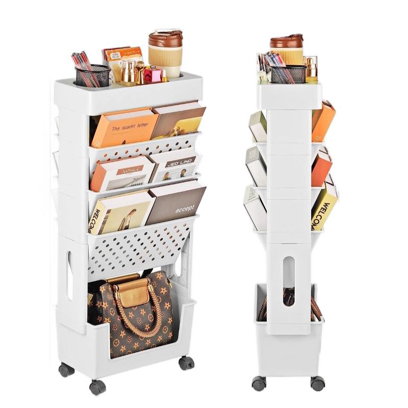 Movable Rolling File Folder Rack for Classroom and Home Organization ...