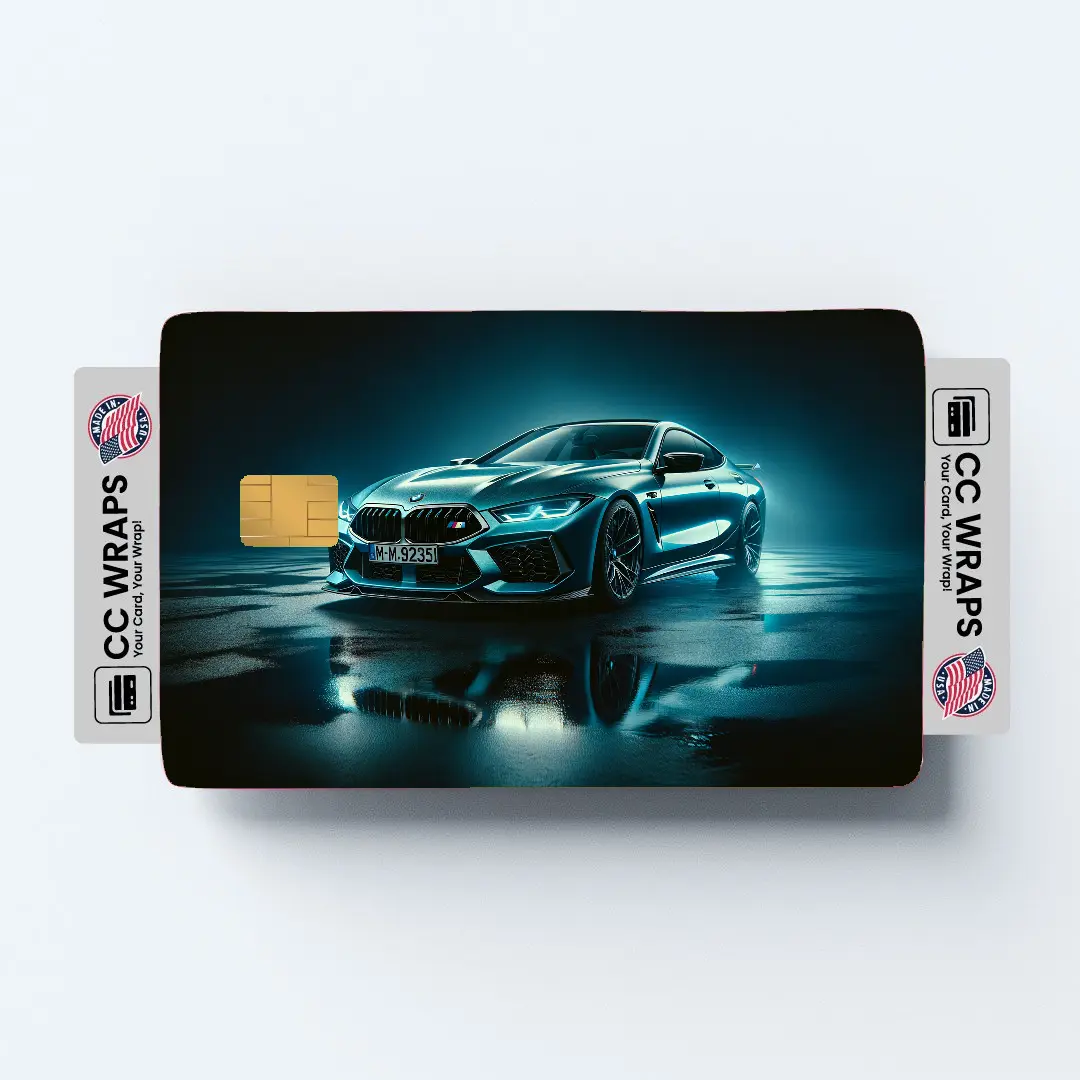 Bmw M8 Competition In Frozen Credit Card Skin – Vinyl Sticker Fits Debit Card