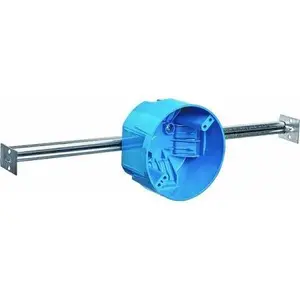 B620K 1-Gang Ceiling Plastic Electrical Box, 20 cu in.