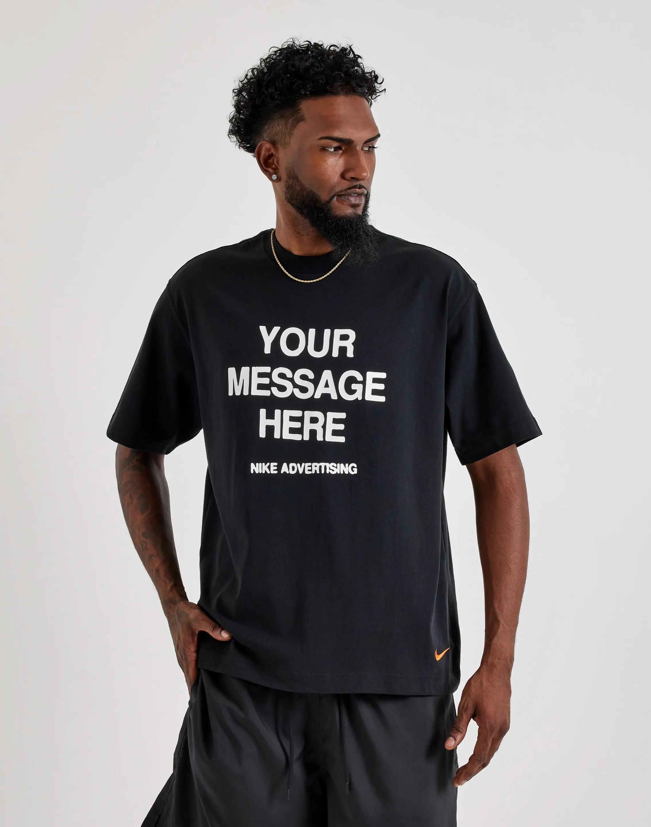 Mens Nike Your Message Here Tee
