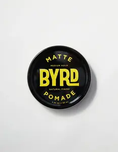 BYRD  Mens Matte Pomade, Black