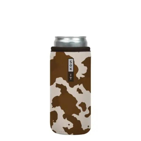 Sok-It 122322 5.5 in. 12 oz Can Sok Sleeve for Beer & Soda Insulated Neoprene Cover, Cowgirl