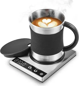 [Live] COSORI Coffee Mug Warmer & Mug Set, 17 oz Beverage Cup Warmer for Home & Office,Touch Tech & LCD Display,304 Stainless Steel, Ideal Coffee Gift