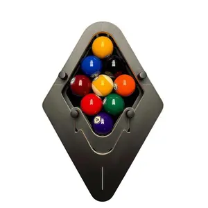 Professional Billiard Rack System, Eliminate Gaps, Solid Wood 9 Ball Triangle Rack, Adjustable Billiard Accessories