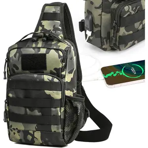 Gifted Fishing Bag Fishing Tackle Backpack with Rod Holder Waterproof Gear Sling Bag Fly Fishing Gift for Men and Women, Hunting Travel Hiking, Scorpio camouflage color