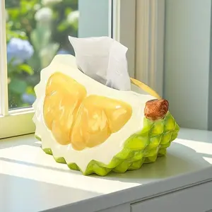 Cute Durian Creative Tissue Box, Perfect Gift for Moving or Graduation, Ideal for Living Room, Coffee Table, Dining Table, Bedroom
